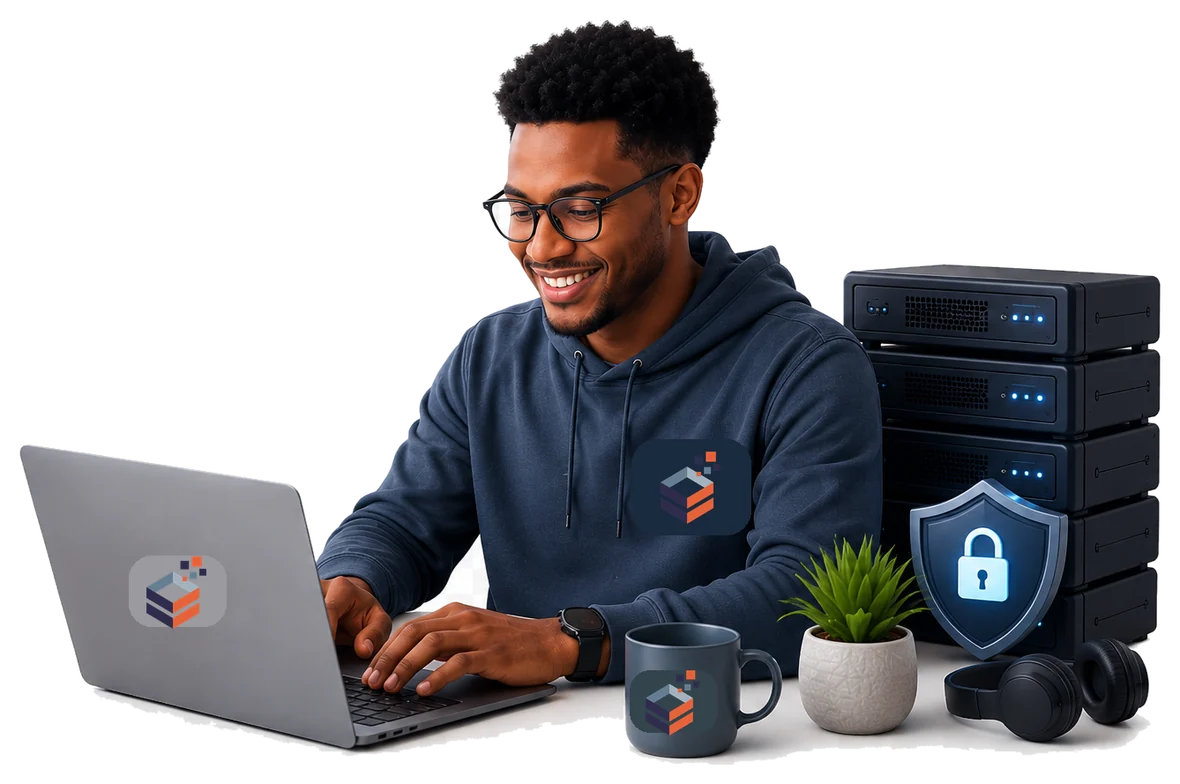 HostPido managed VPS customer using a secure cloud server dashboard