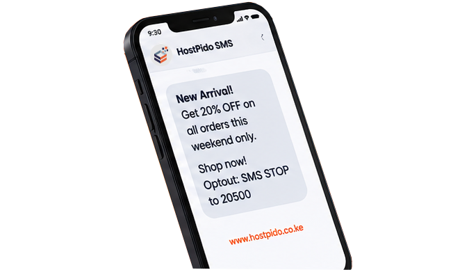 HostPido Bulk SMS phone message illustration